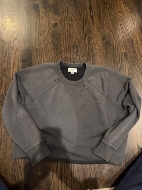 Like new Aerie Women’s Washed Charcoal Crewneck Sweatshirt